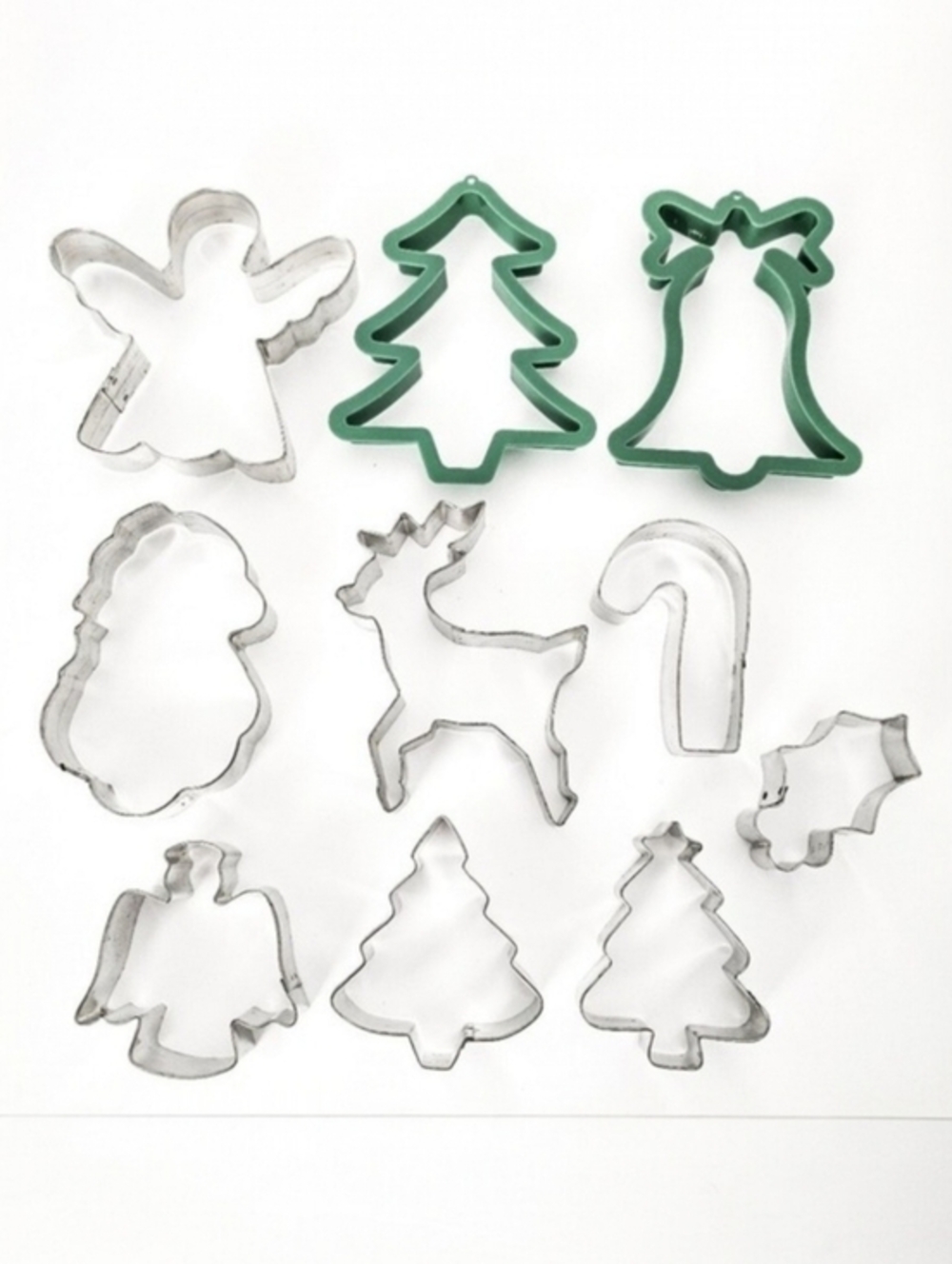 Christmas &‎ Winter Holiday Vintage Cookie Cutters Lot (Set of 10)